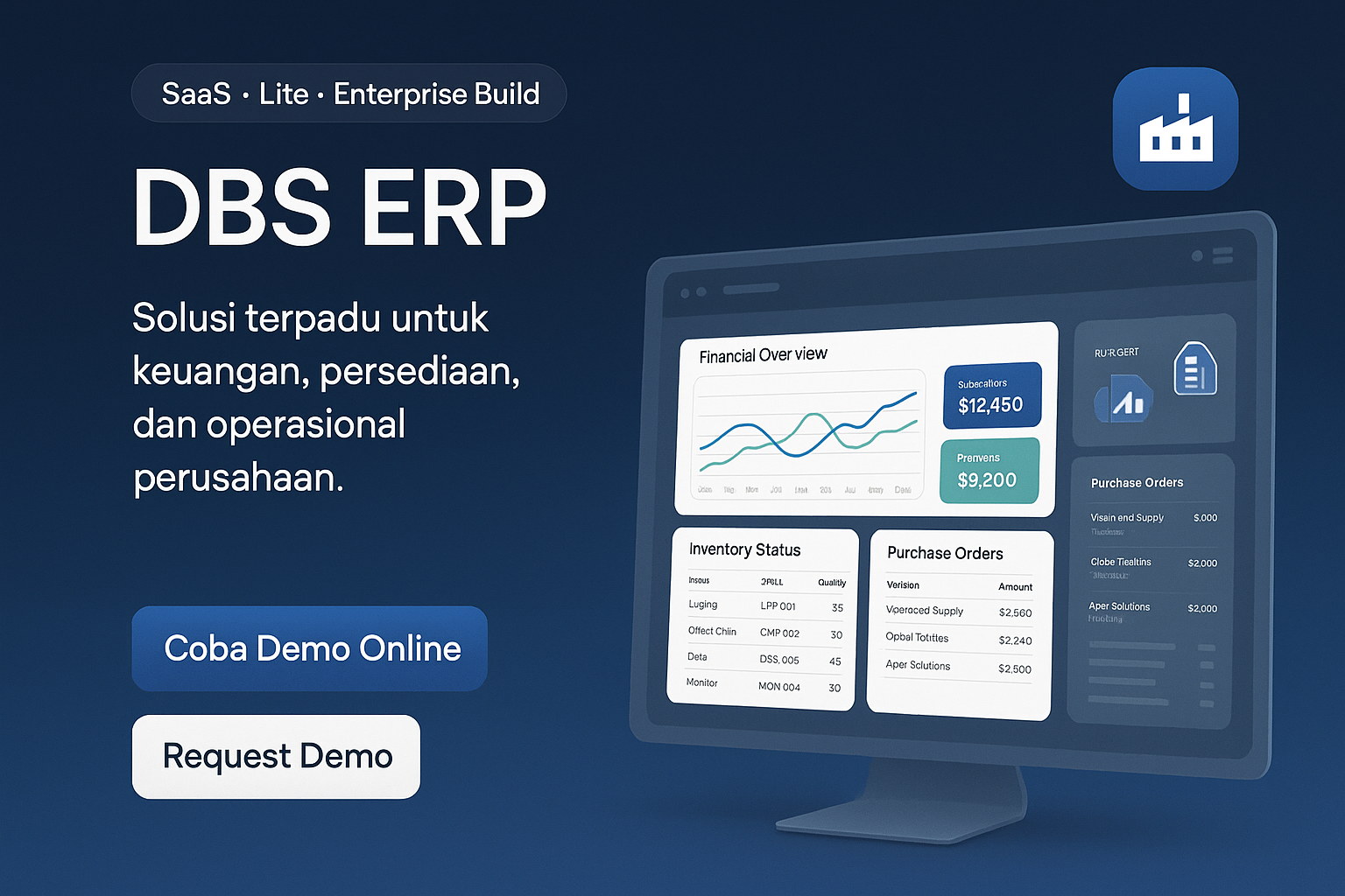 DBSys ERP Hero Image